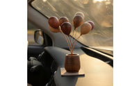 Air-Filled Bouquet Ornament Decorative Wooden Balloon Decoration for Table Display