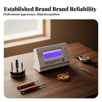 violetBlue Display Mechanical Watch Timegrapher Front Buttons Watch Rate Tester Indicator Light for Watchmakers