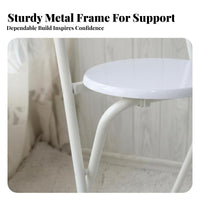 Space-Saving Foldable Counter Stool Portable Foldable Pubstool with Back Support No Assembly Needed Household Seating Sturdy Construction for Apartment Dwellers, Business Owners, Kitchen, Home Bar, Small Apartments, Balcony