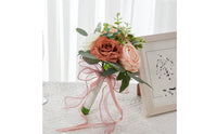 Romantic Waterfall Teardrop Floral Arrangement Elegant Design Blossom Bridal Floral Arrangement Handmade Fake Flower Arrangement Reusable for Bridesmaid