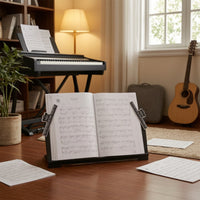 Keyboard Sheet Music Stand Black Sheet Music Stand with Clips Lightweight Slim for Students, Classroom