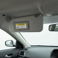 Gray Left Driver Side Sun Visor Plug and Play Driver Side Sun Visor Rectangular