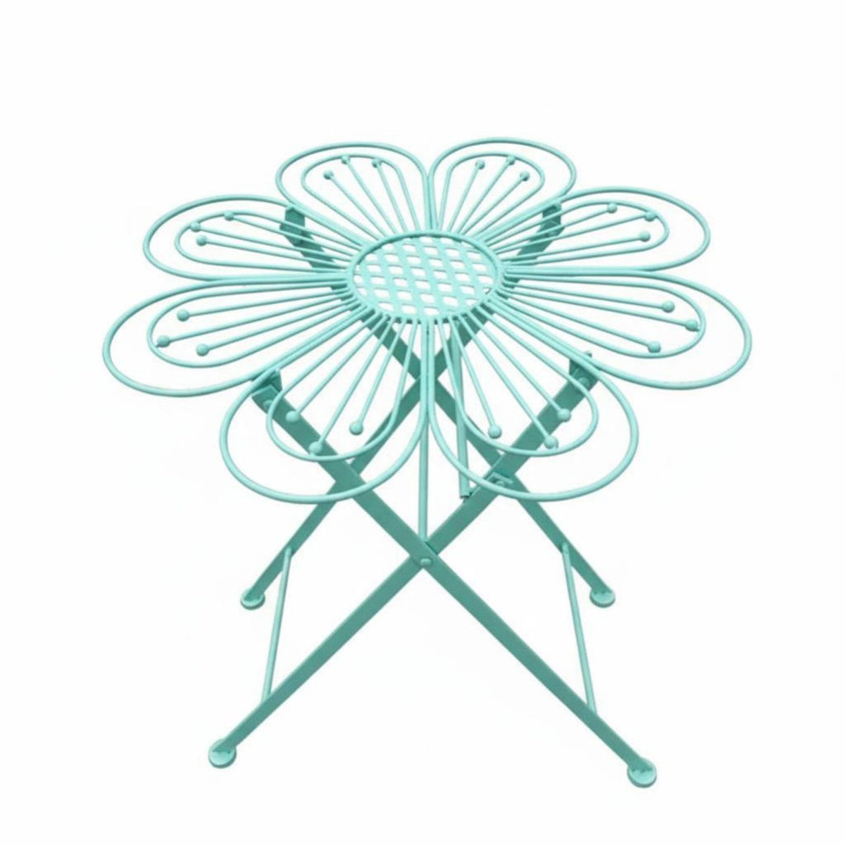 Foldable Folding Round Side Table Space Saving Folding Outdoor Table Compact Size Home Furniture Portable for Apartment Dwellers, Homeowners, Gardeners, Living Room, Balcony, Bedroom, Poolside