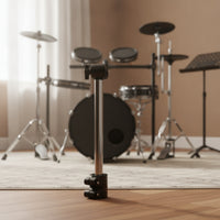 Chrome-Finished Cymbal Stand without Rod Cylindrical Cymbal Holder Stable Mount Sturdy for Rehearsal Space, Recording Studio