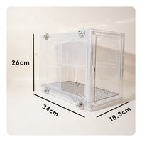 Bird Cage with Stainless Steel Mesh Clear Hanging Bird Cage Sturdy for Home