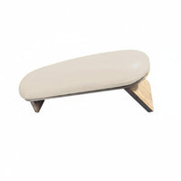 Soft & Comfortable Russian Manicure Hand Rest Easy to Clean Surface Slanted Nail Art Hand Pillow Stable Wooden Legs for Manicurists, Home