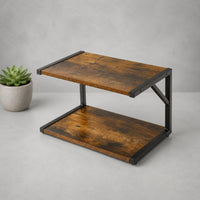 Black Metal Frame Desktop Printer Rack