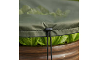 Fitted Top Raised Bed Cover Drawstring Bottom Material Garden Cover Carry Handle Round