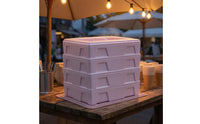 5 Pieces Translucent Cover Expanded Polypropylene Insulated Box Molded Structure Rectangular Insulated Box Recessed Side Panels Thermal Chill Carton Smooth Finish