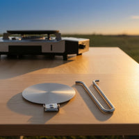 with Foldable Handle Round Gas Cooktop Converter Disk Simmer Plate for Coffee Percolator Pot