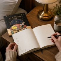 Cute Cartoon Cat Story Series Notebook for Students - High Aesthetic Value Diary