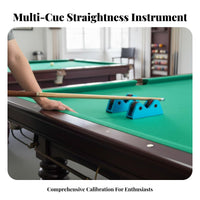 2 Pieces Double-Wheel-Wheel Design Pool Cue Straightness Checker Accurate Inspection Billiard Cue Straightness Checker Fluid Rotation