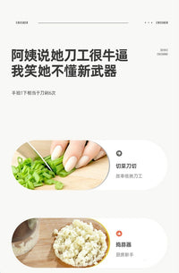 Stainless Steel Multi-Function Garlic Press and Chopper