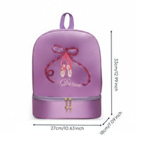 Dance Bag Shoe Compartment Large Capacity Girls Ballet Backpack Water Resistant Ballerina Backpack for Kids