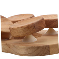 Heat-Resistant Carbonized Oak Neck Rest Ergonomic Dry Steam Room Backrest No Assembly Wooden Sauna Pillow Angle Adjustable
