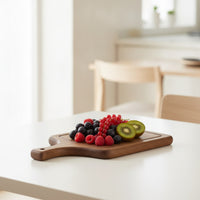 Board with Handle Walnut Wood Board with Handle Smooth