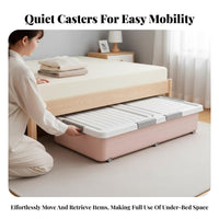 Under-Bed Rolling Drawer slimslim construction Design Flat Rolling Drawer with casters