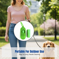 14 Pieces Capsule-Shaped Bag Holder with Fastener Refillable Dog Poop Bags Watertight Lightweight