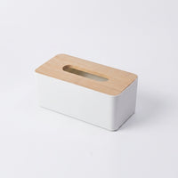 Tissue Box for Home Office and Living Room, Modern Minimalist Box of Tissues with Wood Lid, Multi-purpose Rectangular Boxes of Tissues, 1 Pack