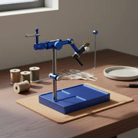 Rotary Fly Tying Vise Hardened Steel Gripping Mechanism Rotating Fly Tying Vise Adjustable Fishing Equipment for Workshop