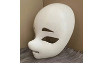 Blank Stylized Costume Head Base Face Covering Ready to Paint Animegao Face Covering Base Lightweight Craft Supply for Cosplayers, Comic Conventions