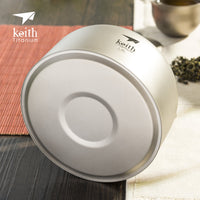 keith铠斯家用纯钛烧水壶户外便携式烧水壶泡茶壶1L钛水壶大容量