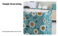 Drawstring Storage Box Large Capacity Organizer container Moistureresistant for Families