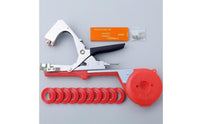 Metal Stapling Head Vegetable Stem Tying Machine Handheld Vine Tying Machine Reel Holder Plant Tie Black Grip for Farm, Garden