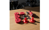 11 Pieces Drum Accessory Kit Vibration-Damping Cymbals Hardware Set Metal Cymbals Felt Pads for Sound StudiosStudio