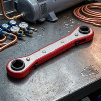 Refrigeration Wrench Twin-endedEnded Ratchet Wrench with Square Drive Reversible for Air Conditioning Repair