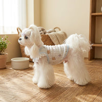 Four-Leg Belly Wrap Jumpsuit and Breathable Pet Clothes, Sleeveless Sun Protection Dog Suit, Printed Post-Surgery Pet Suit for Recovery and Pets