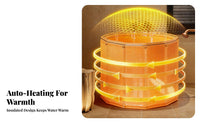 Foldable Bathing Bath Automatic Heating Portable Tub Foldable Design Space-Saving for Adults, Women