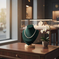 Necklace Display Bust Photography Prop Wooden Base Jewelry Bust Portrait Neck Display Stand Elegant Design Locket Chain Stand