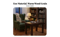 Minimalist Design Solid Wood Square Table Sturdy Structure Sofa Side Table Formaldehyde-Safe Household Furniture Crack Resistant for Apartment Dwellers, Families, Homeowners, Living Room, Study, Bedroom, Office