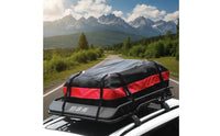 Waterproof Car Roof Cargo Bag Soft-Sided Car Roof Bag with Straps Foldable Rooftop Cargo Carrier Large Capacity for Travelers, Campers, Road Trips, Camping