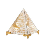 Faceted Pyramid Ornament Decorative Tetrahedral Ornament Collectible Home Decor