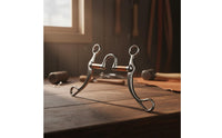Stainless Steel horse Bit  Medium Port Bit Metal Equestrian Gear for Training