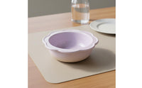 Ceramic Cat Bowl with Stand Ergonomic Design Flower Shaped Pet Food Dish Whisker Friendly Ceramic Bowl with Stand for Cats, Small Dogs