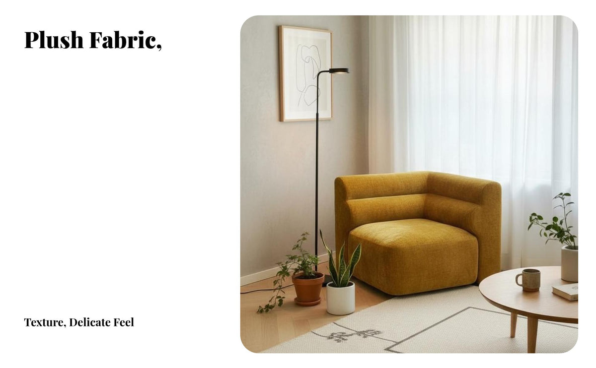 Minimalist design Armless sectional Sofa Small Space Suitable for Deep-Seat Upholstered Settee Soft Upholstery Living Room Furniture Easy Assembly for Apartment Dwellers, Guesthouse Owners, Design aficionados, Balcony, Studio, Lounge Area, Den