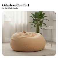 Snug Teddy Fleece Lounger Relaxing design Lounger firm density Foam Filling Bean Bag Lightweight for Adults, Students, video game enthusiasts, Living Room, Bedroom, Balcony, perusing corner