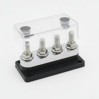 Bus Bar with Cover 12V Grounding Block 48V DC Hardware for RV