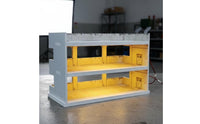 1/64 Parking Garage 3-level/64 Car Display Cabinet Miniature Display Diecast Car Garage for Collectors, Desk