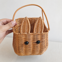 Square Storage Basket, Woven Basket 16x16x17cm, Shelf Baskets with Handles, Small Basket for Shelf, Kitchen, Bathroom, Toys