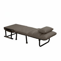 Foldable Design transformable creamy whiteice Nap Chair Multi-Functional Folding Lounger Space-Saving Indoor Seating Padded Seat for Remote Workers, Adults, Students, Small Spaces, Study Room