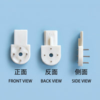 Heavy Duty Seamless Wall Hooks Solid ABS Picture Hooks, No Nails Photo for Wall Hanging, Invisible for Homeowners, 3 Load Capacity