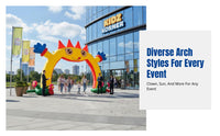 Cartoon Inflatable Archway, Rainbow Gate, Welcome Arch, Event, Kindergarten, Opening Ceremony
