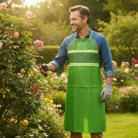 Garden Apron with Pockets Waterproof Mowing Apron Breathable for Gardeners, Yard Work