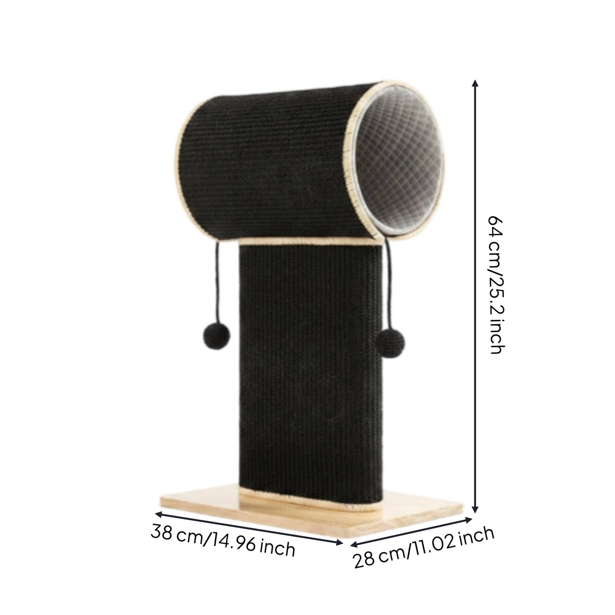 Cat Scratching board Dangling Balls Sisal Scratching Surface Vertical