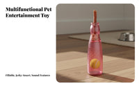 Interactive Fizzy Drink Bottle Dog Toy Material Squeaky Bottle Chew Toy Chew-Resistant-Resistant for Playtime, Training, Mealtime