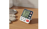 Silent Mode with Flashing Light 3 Channel Timer Memory Function Triple Display Timer Adjustable Volume for Students, Classroom, Laboratory